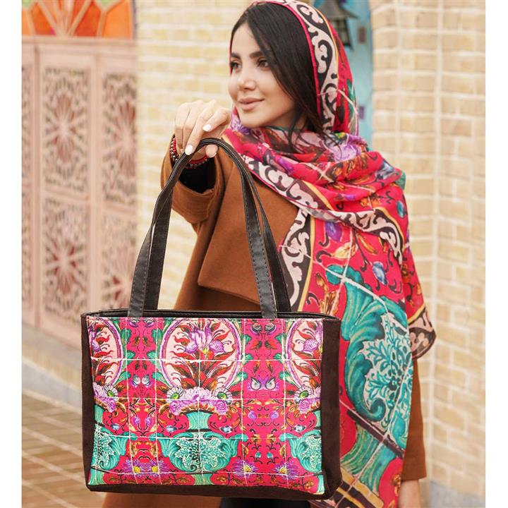 ست کیف و شال زنانه بهار کد ۰۷ Bahar Women Bag and Shawl Set Code 07